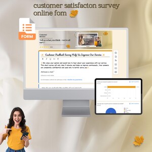 Customer Feedback Form-Client Satisfaction Survey-Editable Feedback Form-Small Business Form