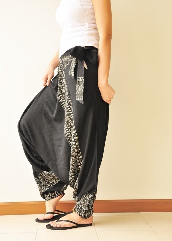 rayon harem pants