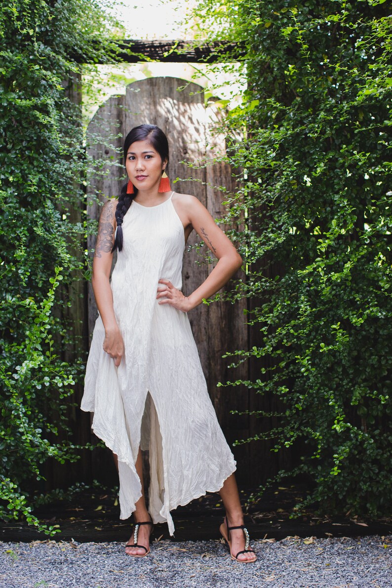 Off-White Maxi Dress W04