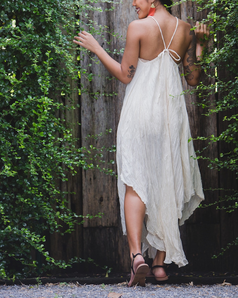 Off-White Maxi Dress W04