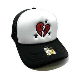 Triste Mesh Trucker Snapback (White/Black)