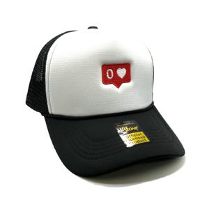 No Love Mesh Trucker Snapback (White/Black)
