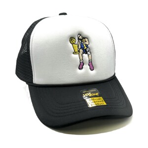 Sleep Champion Mesh Trucker Snapback (White/Black)