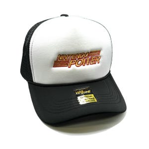 Nintendo Power Mesh Trucker Snapback (White/Black)
