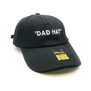 Dad Hat &quot;Dad Hat&quot; Strapback (Black)