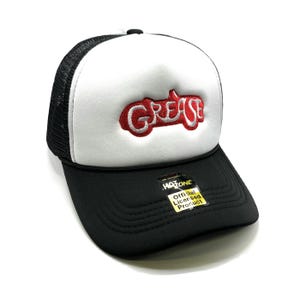 Grease Mesh Trucker Snapback (White/Black)