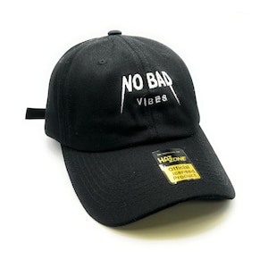 No Bad Vibes Dad Hat Strapback (Black)