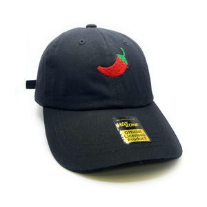 Chili Pepper Dad Hat Strapback (Black)