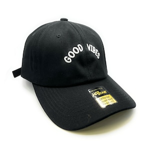 Good Vibes Dad Hat Strapback (Black)