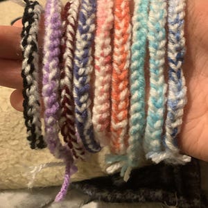 Handmade Crochet Braid Bracelet, Colorful Woven Jewelry