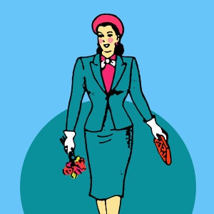 La Dama Loteria Pop Art Mexicano Lámina