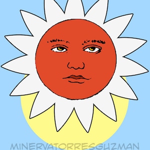 El Sol Loteria meksykański nadruk pop-art