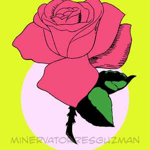 La Rosa Loteria Mexican Pop Art Print