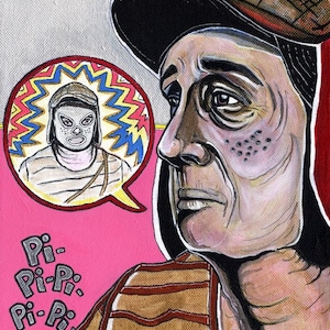 El Chavo Del Ocho Luchador Mexican Pop Art Print