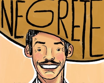 Jorge Negrete mexikansk popkonsttryck