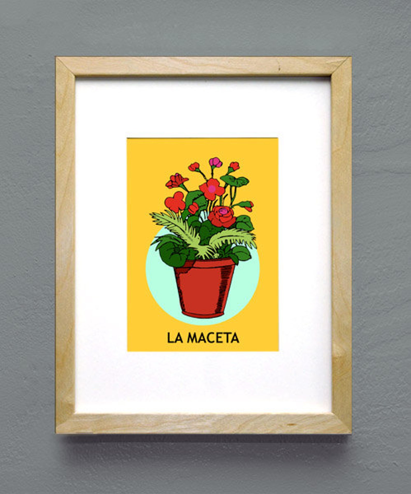 La Maceta Loteria Mexican Pop Art Print - Etsy