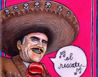 Chente Pink Mexican Pop Art Print