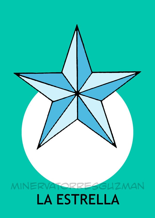 La Estrella Loteria Mexican Pop Art Print - Etsy
