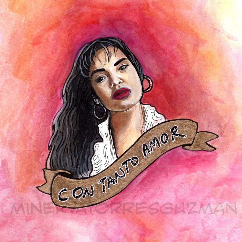 Selena Con Tanto Amor Art Print image 1