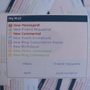 MySpace Vinyl Sticker | Kindle Stickers | Y2K | 2000s | Retro | Water Bottle Stickers | Millennials | Nostalgia |