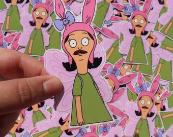 Louise Belcher Fairy Wings Sticker: Bob's Burgers Fan Art