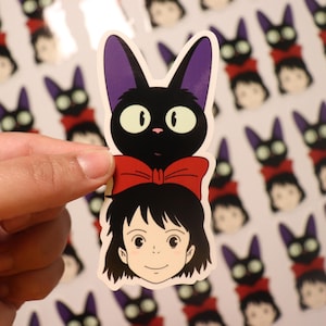 Kiki & Jiji inspired fan art 3in Vinyl Sticker