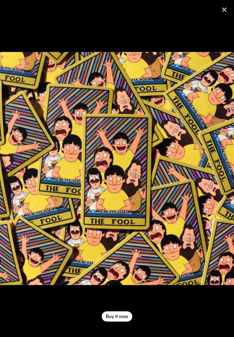 Bob's Burgers Tarot Card Stickers image 8