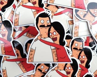 Bob's Burgers Vinyl Sticker: Bob & Linda Belcher
