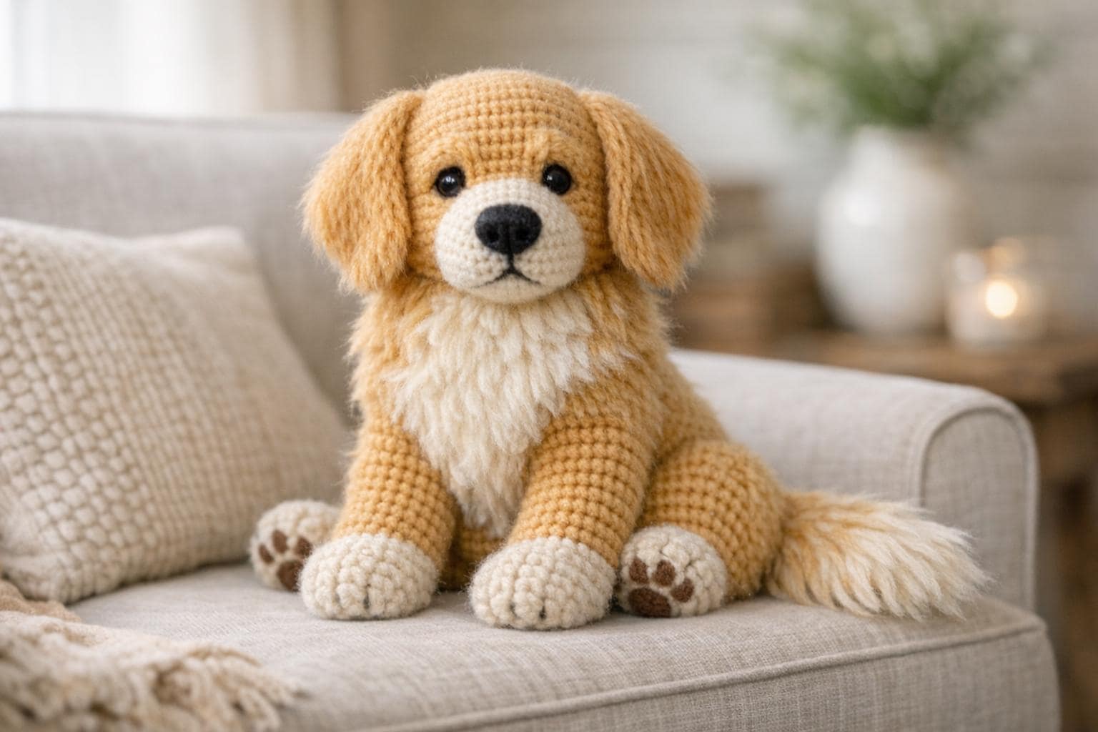21 Golden Retriever Crochet Patterns to Make a Loyal Handmade Pup 4 Realistic Golden Retriever Amigurumi Crochet