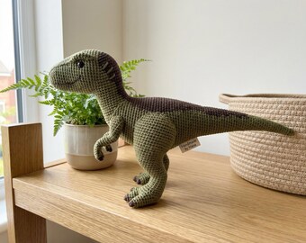 Velociraptor Amigurumi Crochet Pattern PDF, Realistic Dinosaur Toy, Detailed Raptor Plush Digital Crochet Pattern