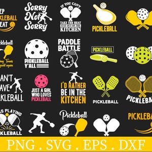 Pickleball Svg, Pickleball png Bundle, Pickleball png Bundle, Pickleball eps dxf, , Pickleball Shirt svg, Pickelball cut Files