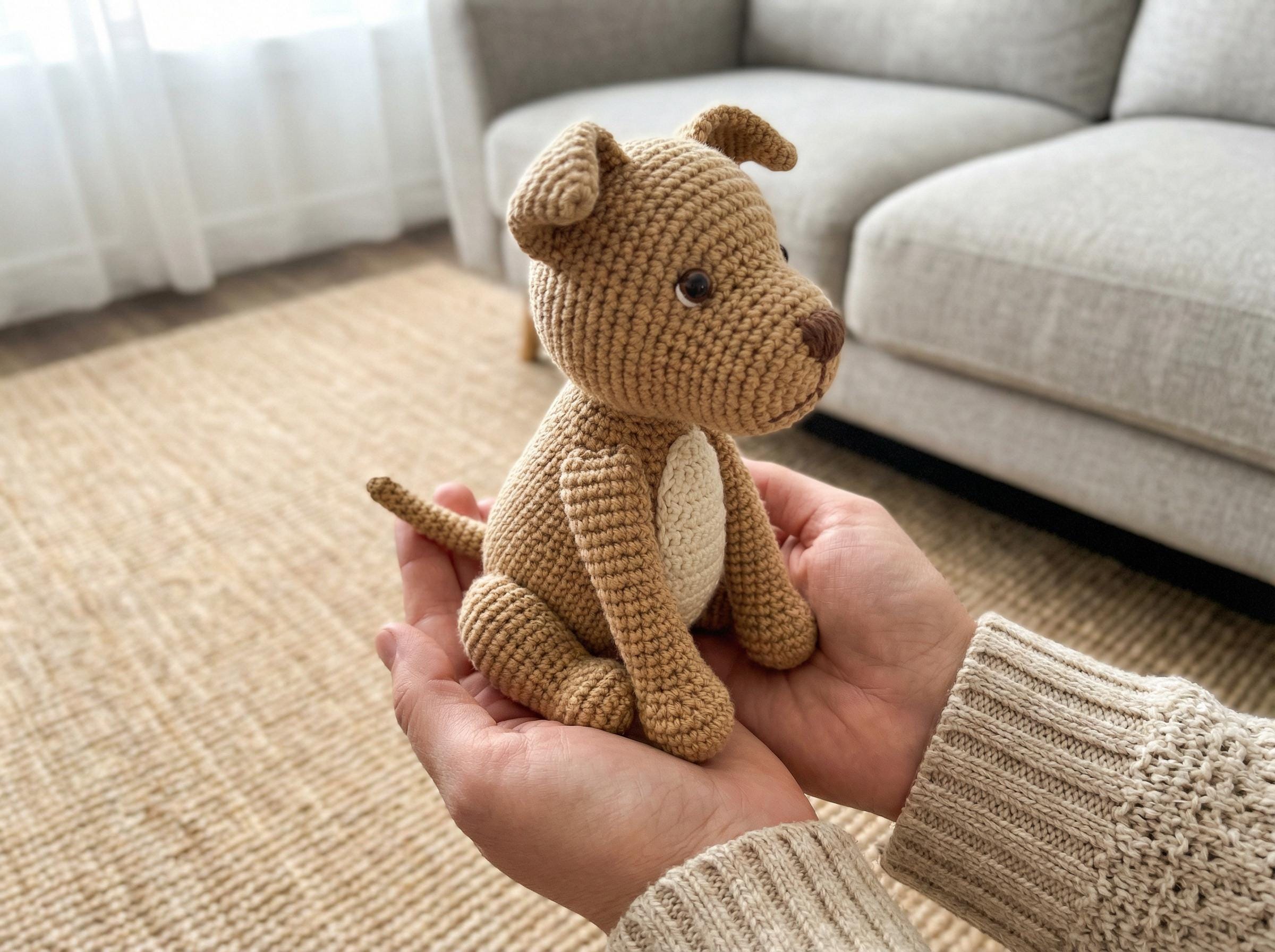 Realistic Pitbull Amigurumi