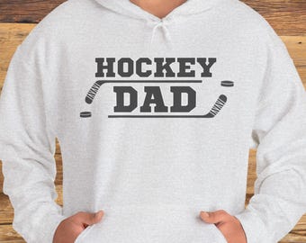Hockey Dad Hoodie: Gildan 18500 Unisex Hockey Sweatshirt