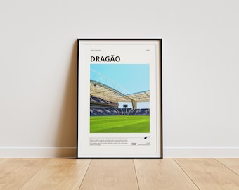 Estádio do Dragão Poster, FC Porto Stadium Art (Digital Download)