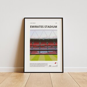 Emirates Stadium Poster, Arsenal Gifts, Arsenal Art, Gunners Gifts, Emirates Stadium, Emirates Print, AFC, ARS