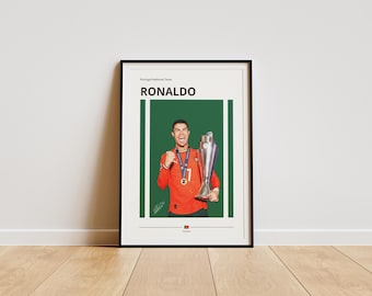 Cristiano Ronaldo Poster, Portugal, CR7 Football Fan Art (Digital Download)