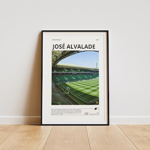 Estádio da José Alvalade, Cartel de José Alvalade, Regalos Deportivos, Sporting Clube de Portugal, Impresión de José Alvalade, SCP