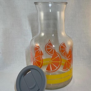 Vintage 1970s Libbey of Canada Orange Juice Carafe