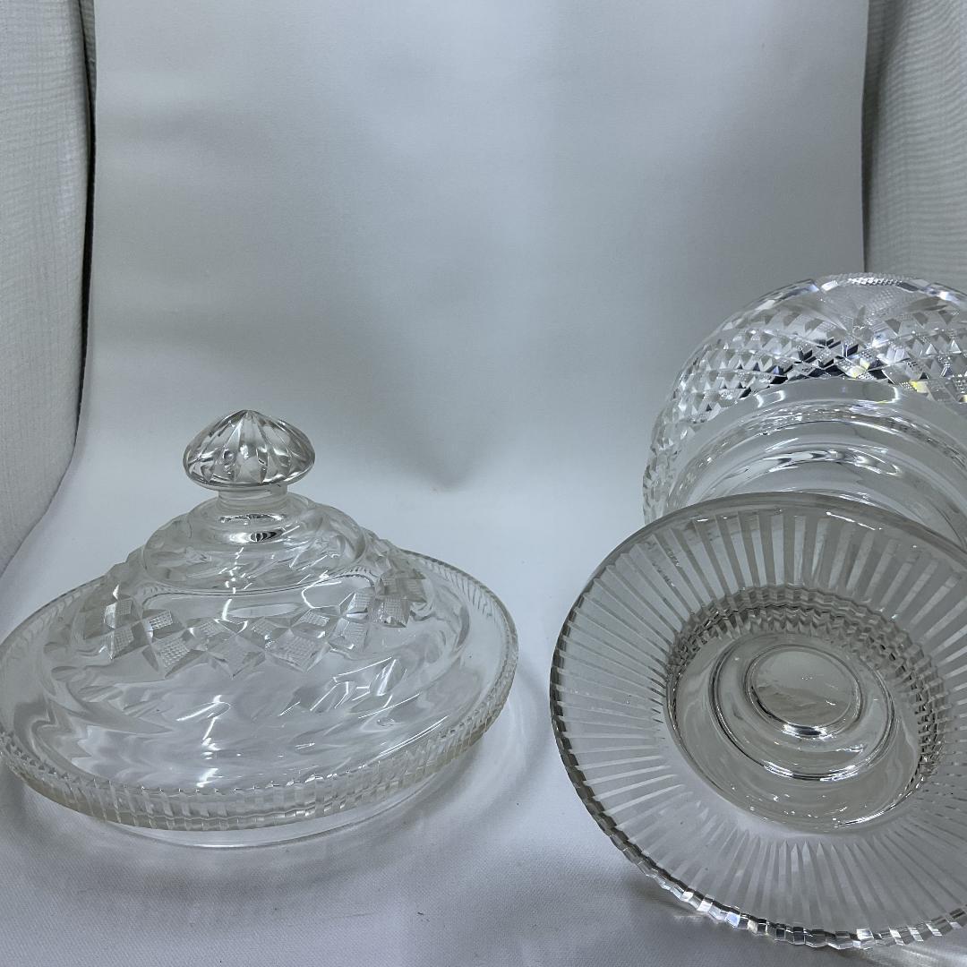 [美品]クリスタルガラス 蓋付きボウル カットデザイン クリスタルガラス カットボウル 直径25cm - メルカリ