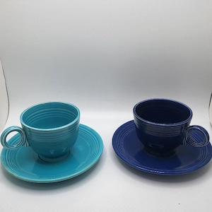 フィエスタ USA製 コバルトブルー マグカップ 4個セットンテージ 陶器 フィエスタ USA製 コバルトブルー マグカップ 4個セットンテージ