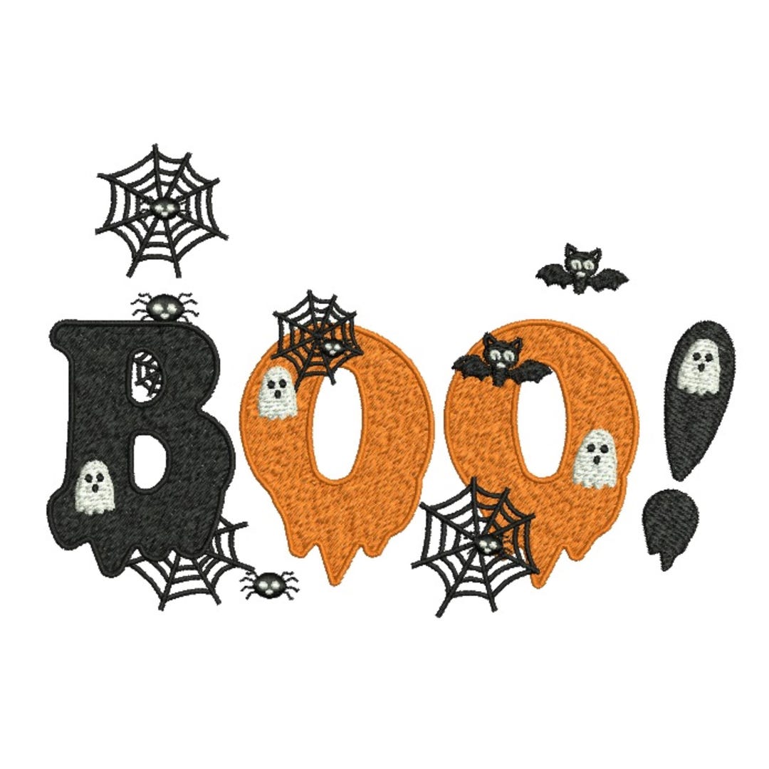 BOO! Drippy Letters With Webs, Bats & Ghosts – Halloween Machine ...