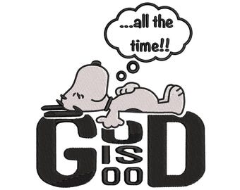Sleeping Puppy Embroidery Design, Funny Dog Quote File (Digital Download)