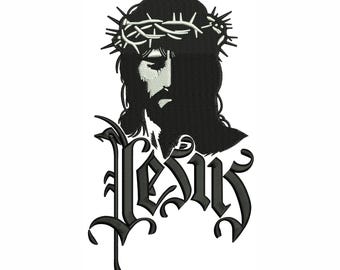Jesus Embroidery Design | Crown of Thorns (Digital Download)