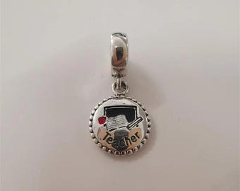 パンドラ S925 シルバーチャーム ティーチャー ダングル