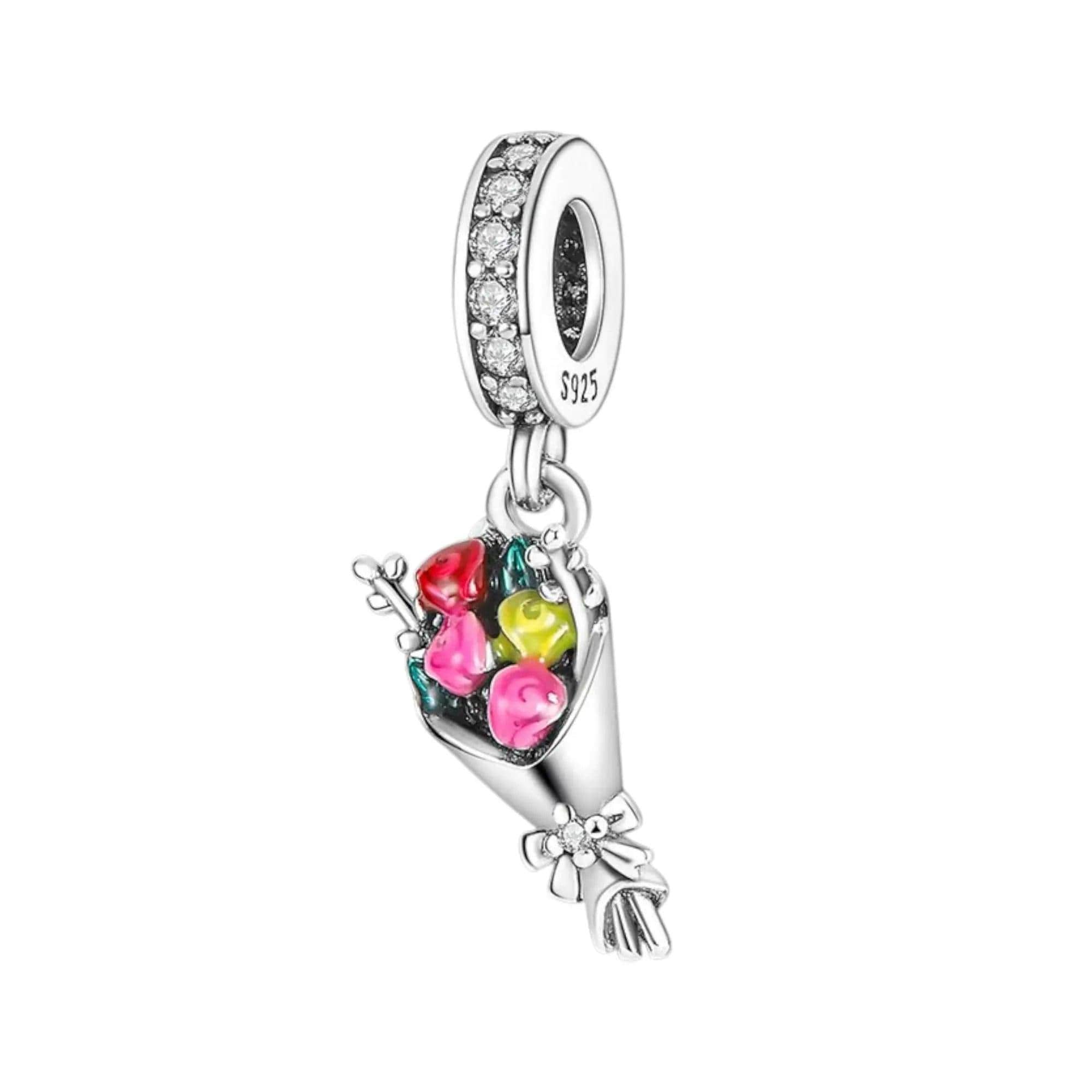 Pandora flower bouquet charm - Etsy 日本
