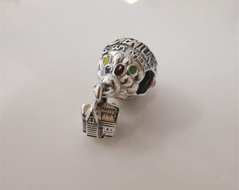 Pandora Disney Pixar up House & Balloons Enamel Charm Pandora