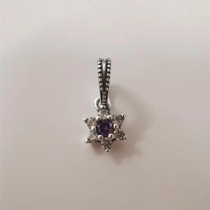 Pandora forget me not flower pendant charm