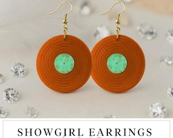 Showgirl Record Earrings