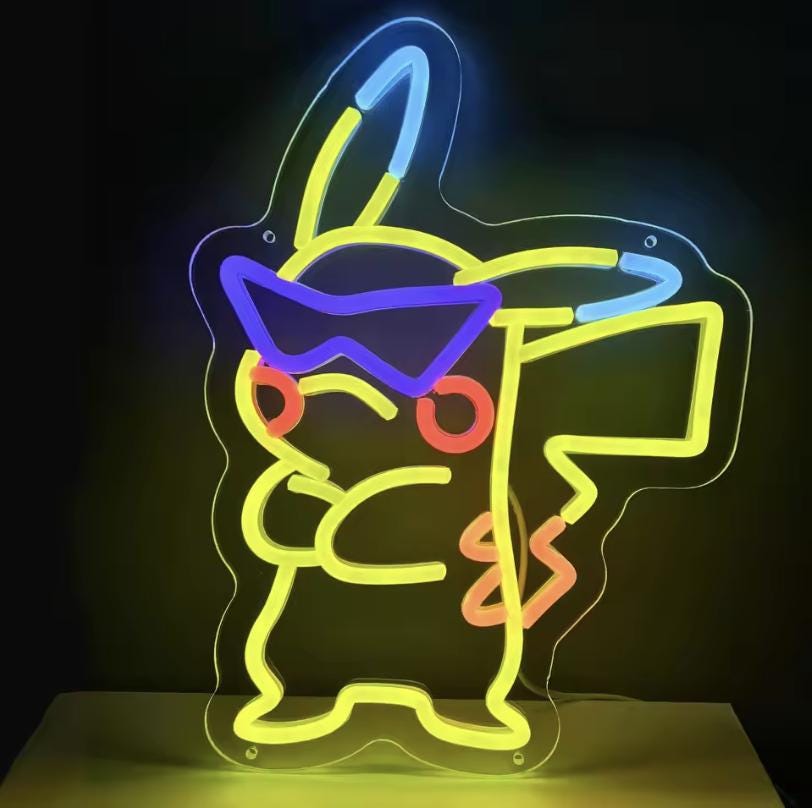 Pikachu led neon - Etsy 日本