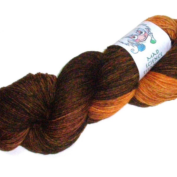 Titanium - Fingering Weight Superwash 8 ply Merino - Peanut Butter Cup